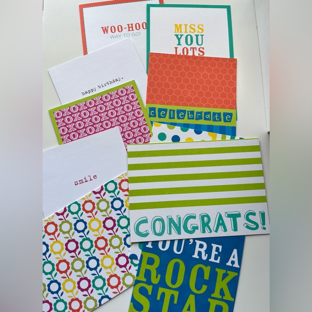 Colorful Greeting Card Set